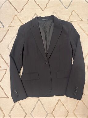 Vintage Theory Black Single-Button Tailored Blazer